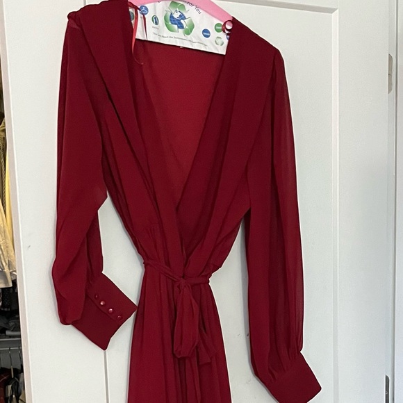 Baltic Born Celine Maxi Dress - Wine Red 3XL - Picture 10 of 15